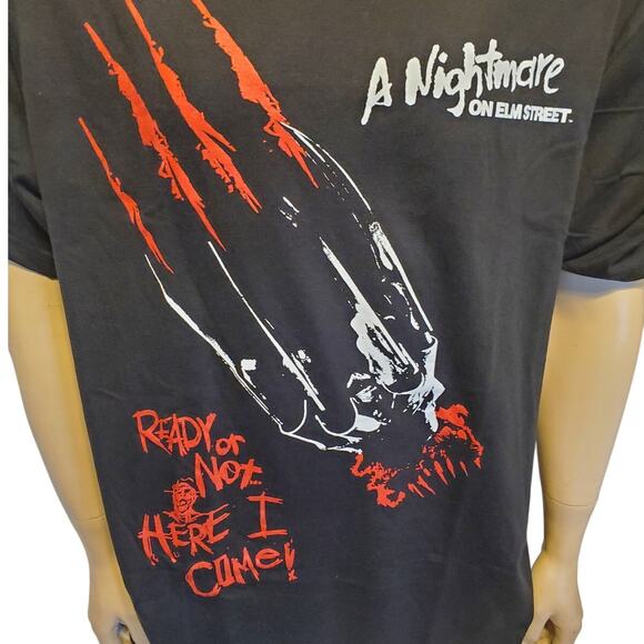A Nightmare on Elm Street Graphic T-Shirt Claw Catch Black Men's XL Unisex NWT - Picture 2 of 6